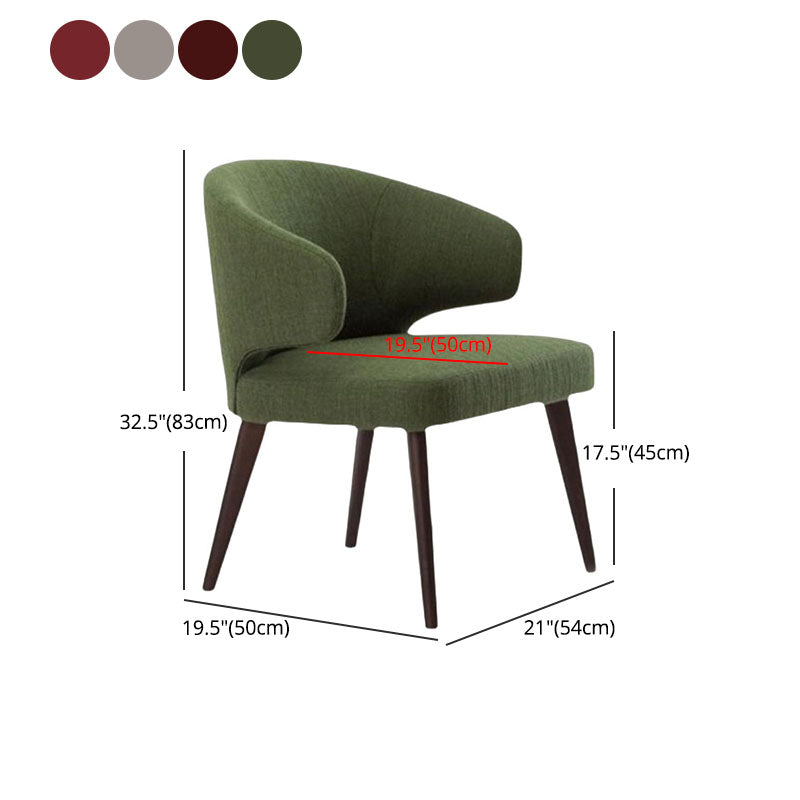 Dining Room Dining Chairs Modern Dining Side Chairs with Wood Legs