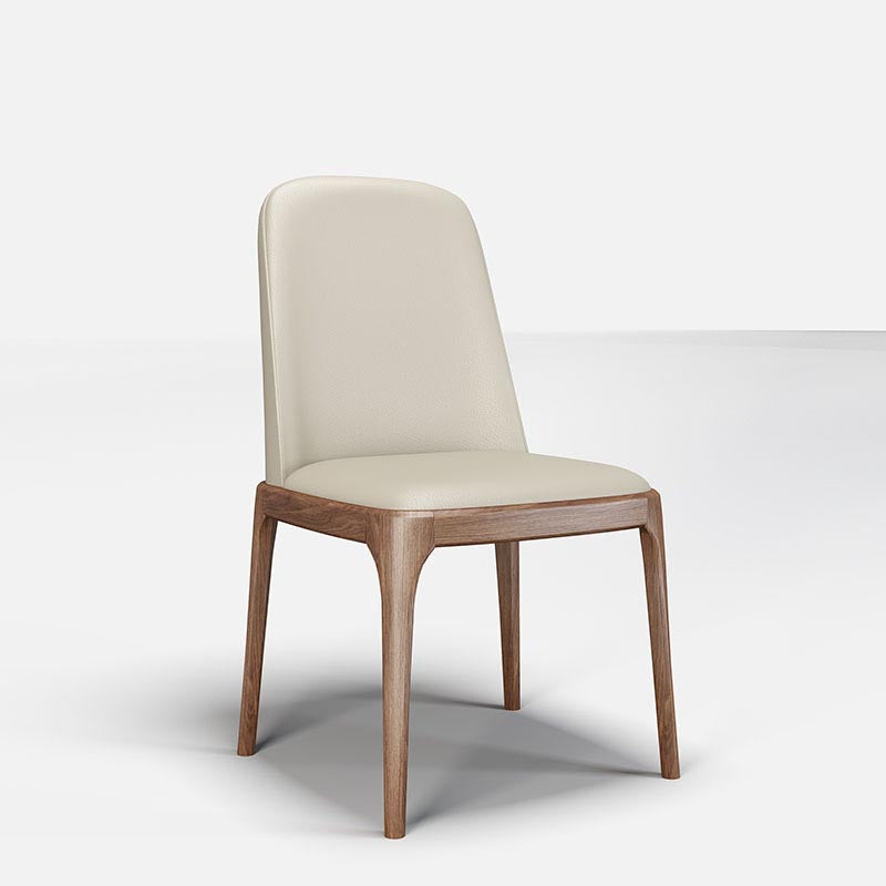 Dining Chairs Modern Style Oak Wood Side Chairs for Dining Room