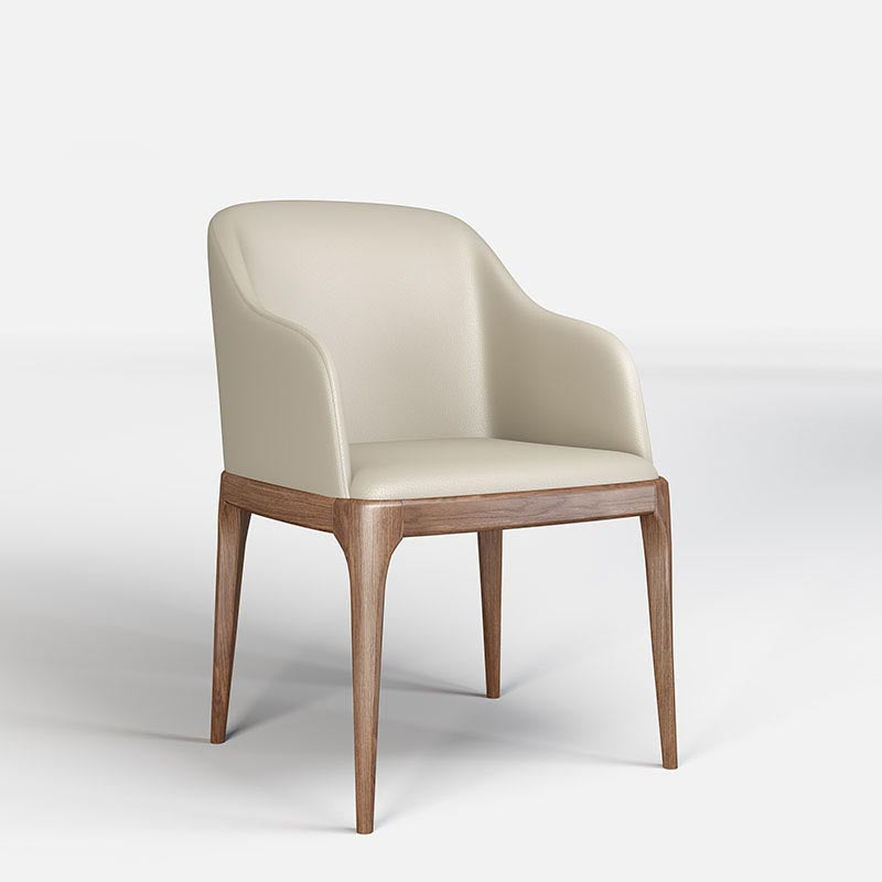 Dining Chairs Modern Style Oak Wood Side Chairs for Dining Room