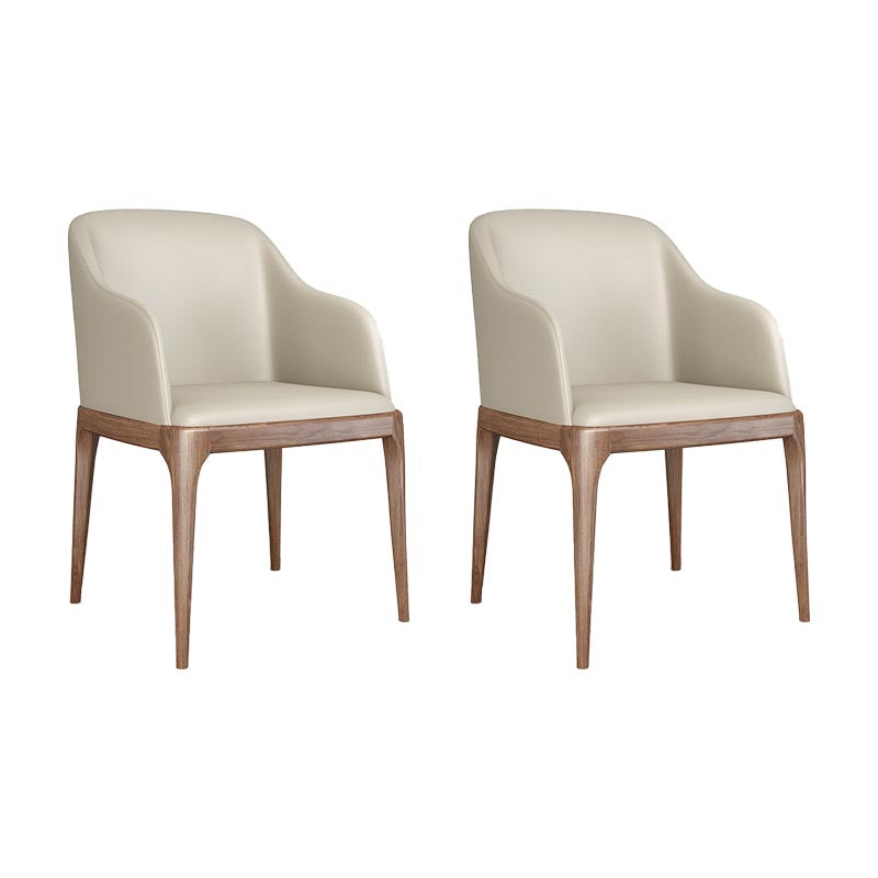 Dining Chairs Modern Style Oak Wood Side Chairs for Dining Room