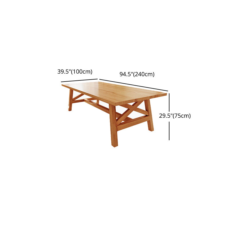 Modern 1/2/7 Pieces Dining Set Rectangle Pine Wood Dining Table for Dining Room