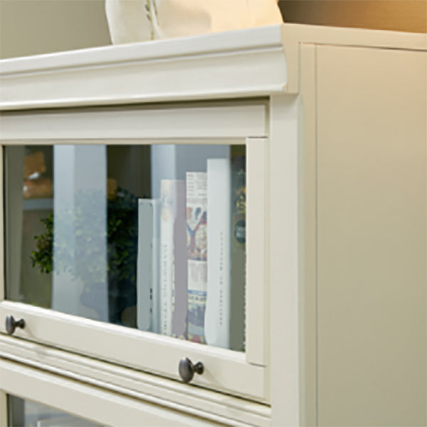 Contemporary Wooden Standard Bookcase Closed Back Bookshelf for Home Office