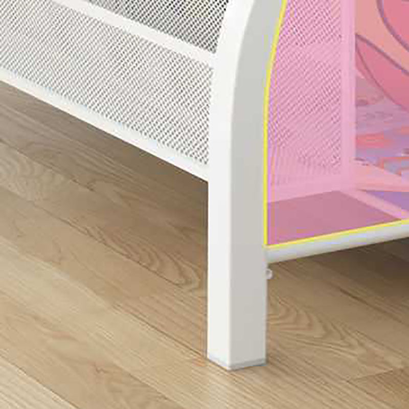 Industrial Iron Ladder Bookshelf White and Black Closed Back Bookcase for Home