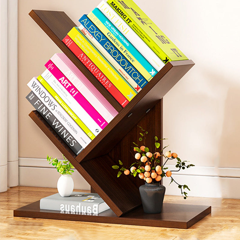 Scandinavian Style Bookshelf Closed Back Bookcase for Home and Office Study Room
