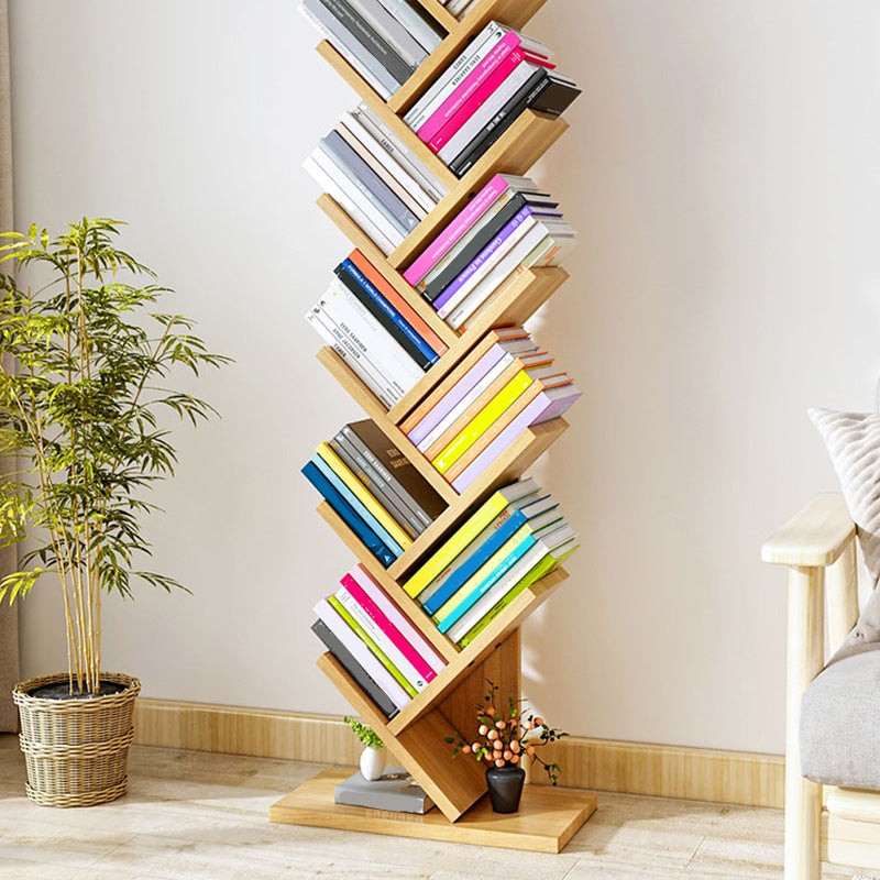 Scandinavian Style Bookshelf Closed Back Bookcase for Home and Office Study Room