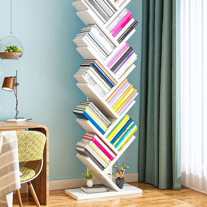 Scandinavian Style Bookshelf Closed Back Bookcase for Home and Office Study Room