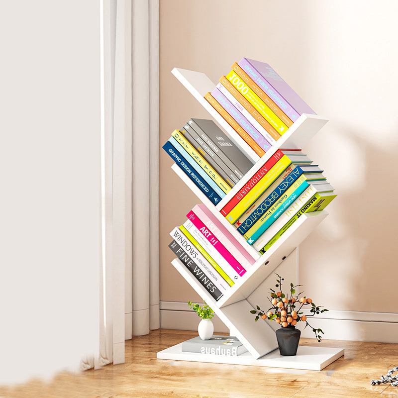 Scandinavian Style Bookshelf Closed Back Bookcase for Home and Office Study Room