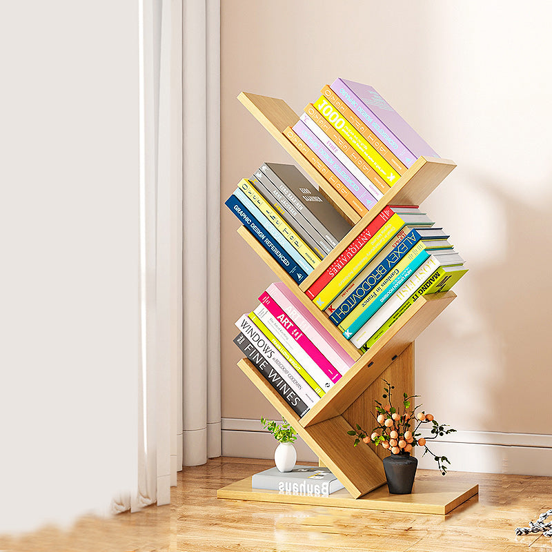 Scandinavian Style Bookshelf Closed Back Bookcase for Home and Office Study Room