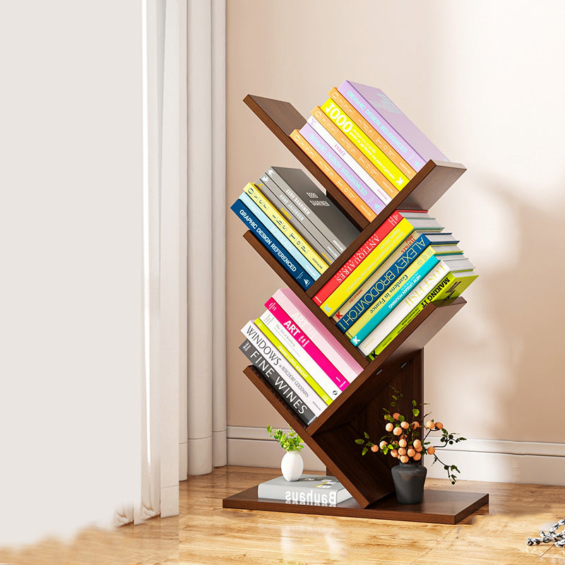 Scandinavian Style Bookshelf Closed Back Bookcase for Home and Office Study Room