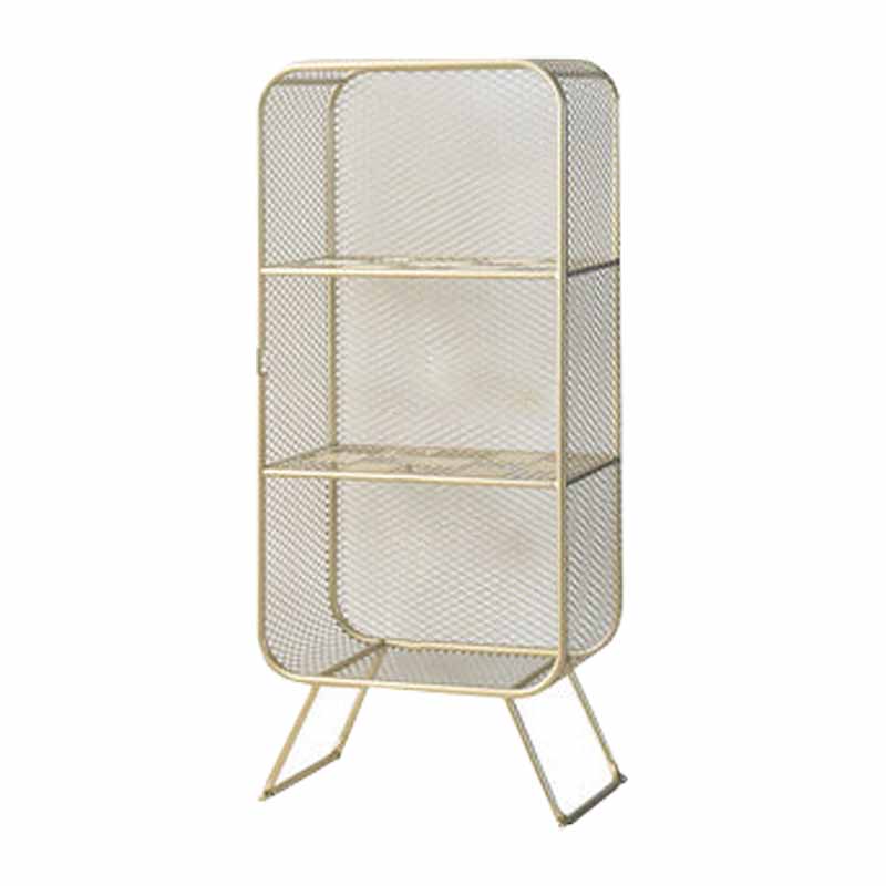 Closed Back Bookcase Glam Style Bookshelf for Office Home and Study Room