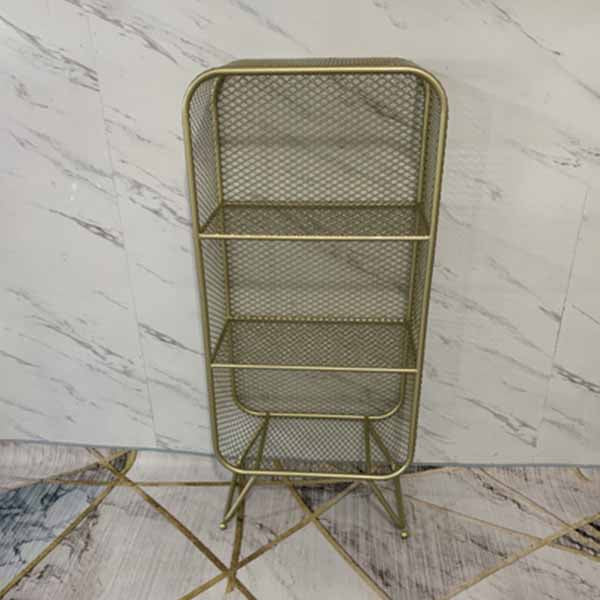 Closed Back Bookcase Glam Style Bookshelf for Office Home and Study Room