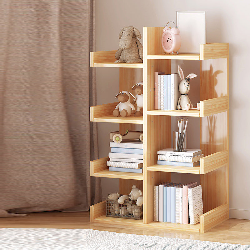 Scandinavian Manufactured Wood Etagere Bookshelf Vertical Open Bookcase for Home