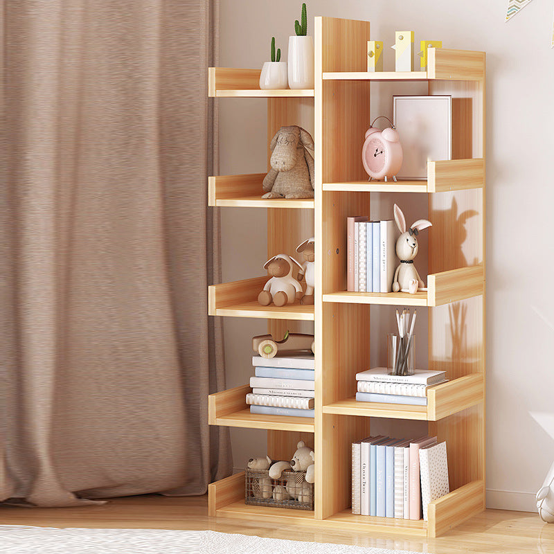 Scandinavian Manufactured Wood Etagere Bookshelf Vertical Open Bookcase for Home
