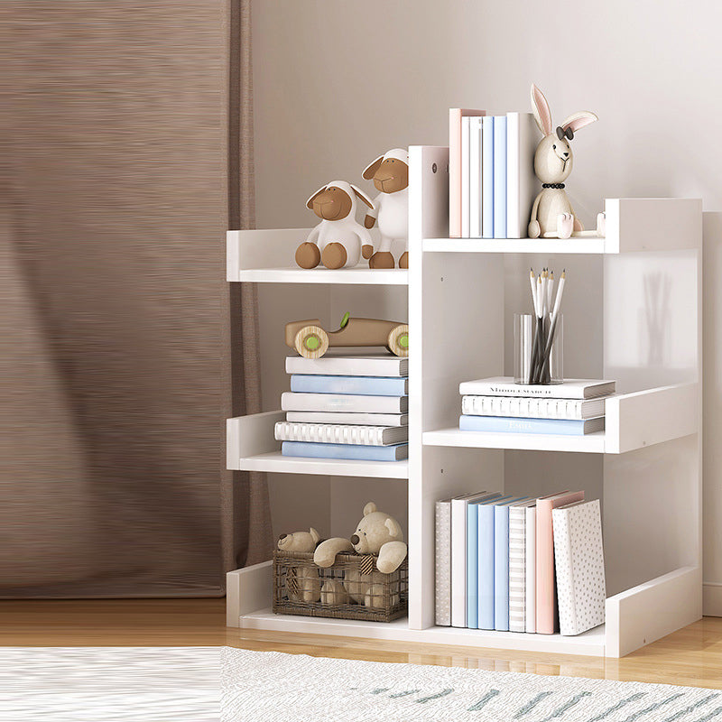 Scandinavian Manufactured Wood Etagere Bookshelf Vertical Open Bookcase for Home
