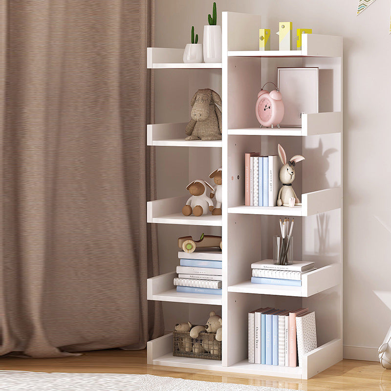 Scandinavian Manufactured Wood Etagere Bookshelf Vertical Open Bookcase for Home