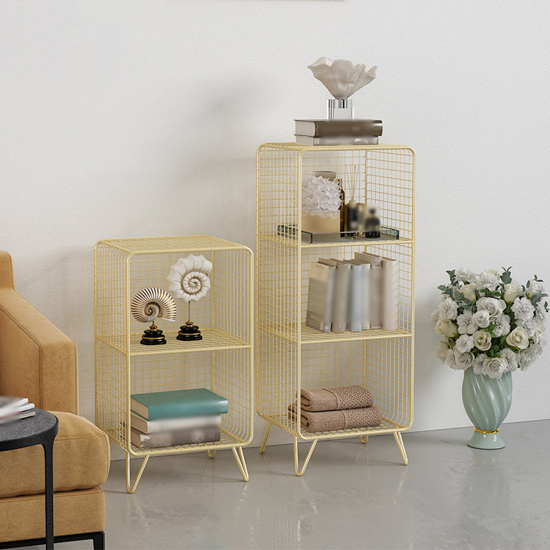 Metal Modern Standard Bookshelf Closed Back Bookcase for Home Office