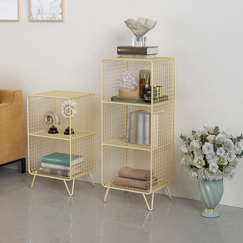 Metal Modern Standard Bookshelf Closed Back Bookcase for Home Office