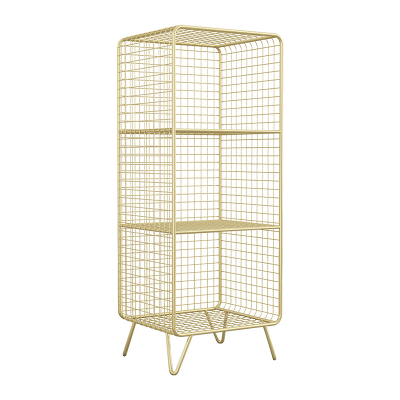 Metal Modern Standard Bookshelf Closed Back Bookcase for Home Office