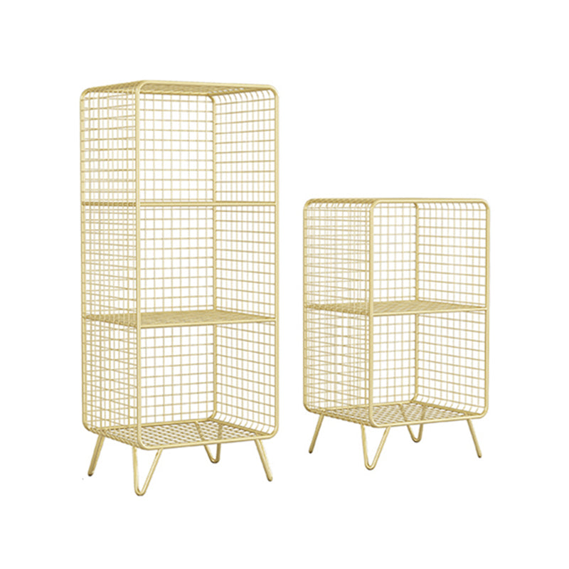 Metal Modern Standard Bookshelf Closed Back Bookcase for Home Office