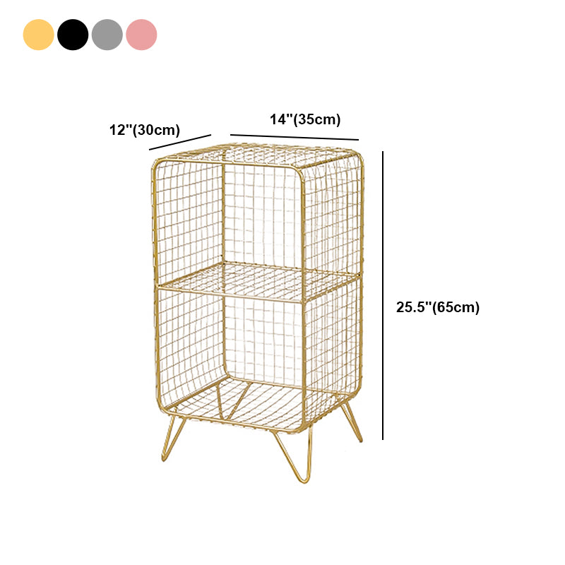 Metal Modern Standard Bookshelf Closed Back Bookcase for Home Office