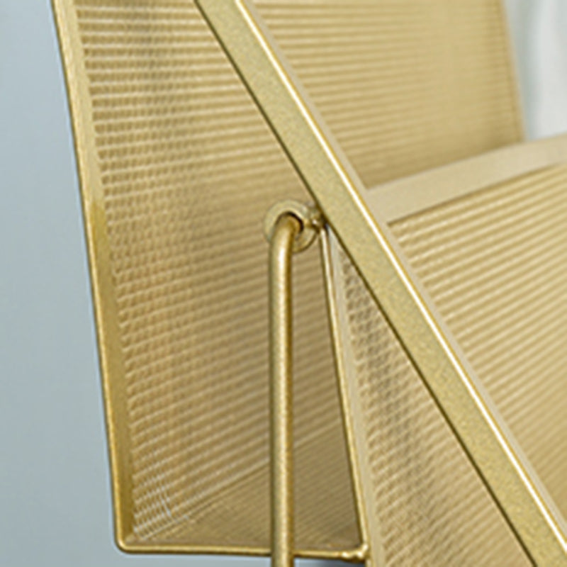 Modern Metal Ladder Bookshelf Iron Closed Back Bookcase for Home