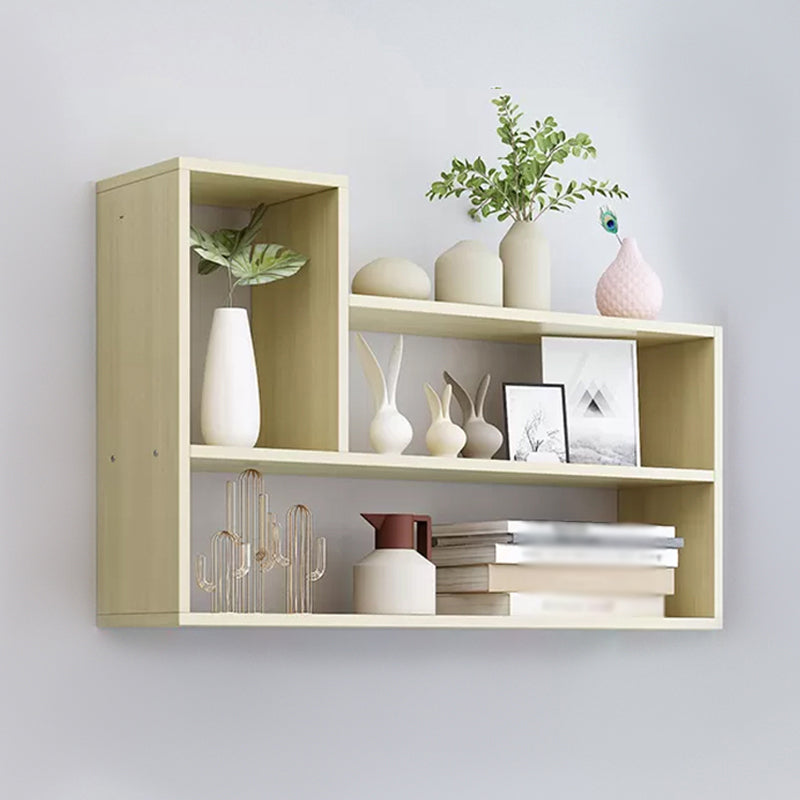 Wall Mounted Bookcase Engineered Wood Bookshelf for Home Office Study Room