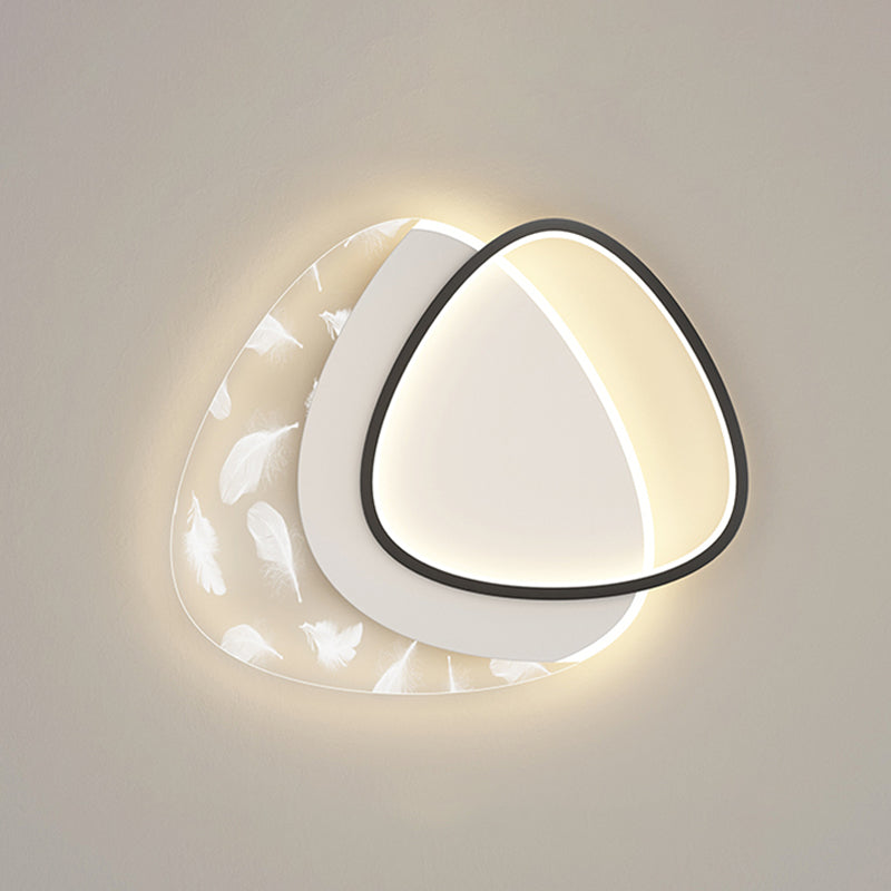 Lámpara de techo empotrada con forma geométrica de metal, estilo moderno, 2 luces, iluminación empotrada