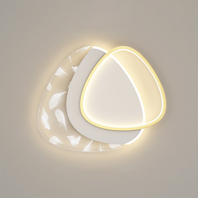 Lámpara de techo empotrada con forma geométrica de metal, estilo moderno, 2 luces, iluminación empotrada