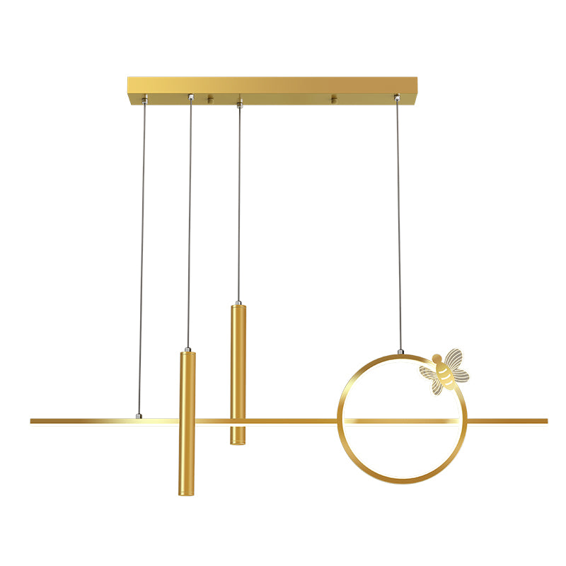 Contemporary Style Linear Island Pendant Lights Metal Island Light Fixtures