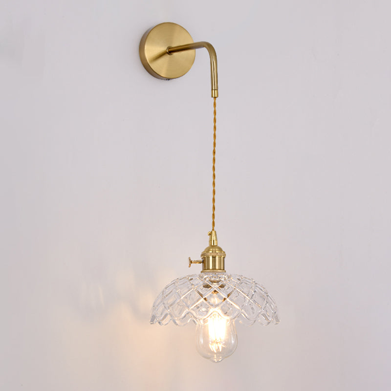 Geometric Wall Lighting Fixtures Modern Style Glass 1 Light Wall Lighting