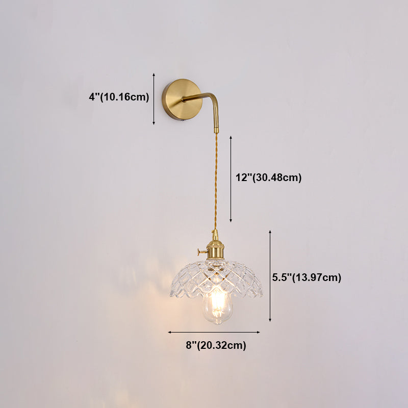 Geometric Wall Lighting Fixtures Modern Style Glass 1 Light Wall Lighting