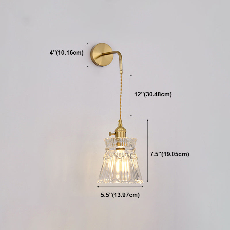 Geometric Wall Lighting Fixtures Modern Style Glass 1 Light Wall Lighting