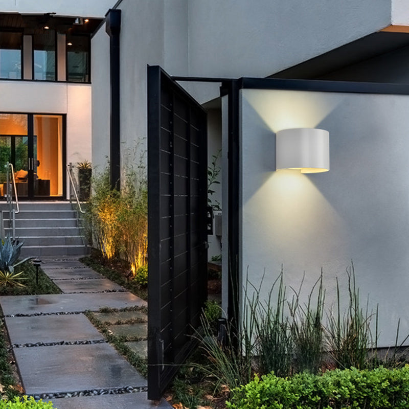 Geometry Shape Wall Lighting Modern Style Metal 2 Lights Sconce Lamp for Living Room