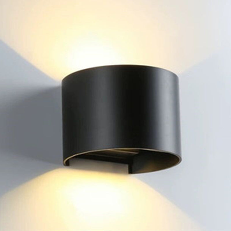 Geometry Shape Wall Lighting Modern Style Metal 2 Lights Sconce Lamp for Living Room