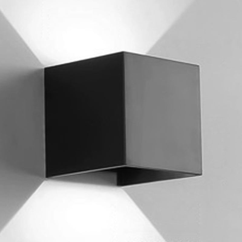 Geometry Shape Wall Lighting Modern Style Metal 2 Lights Sconce Lamp for Living Room