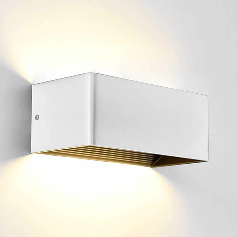 Geometry Shape Wall Lighting Modern Style Metal 2 Lights Sconce Lamp for Living Room