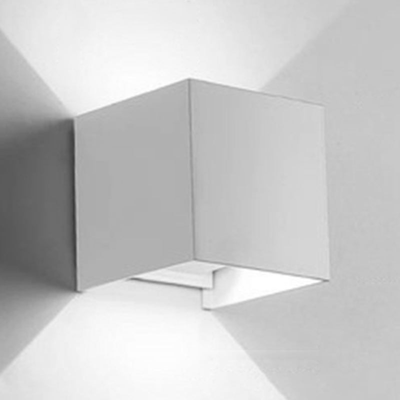 Geometry Shape Wall Lighting Modern Style Metal 2 Lights Sconce Lamp for Living Room