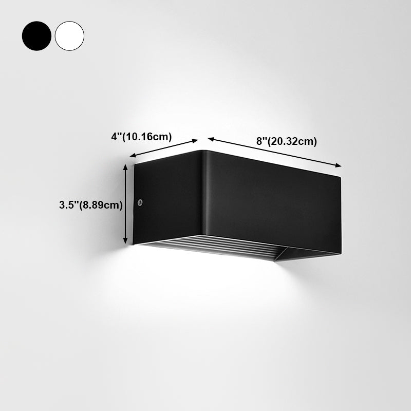 Geometry Shape Wall Lighting Modern Style Metal 2 Lights Sconce Lamp for Living Room