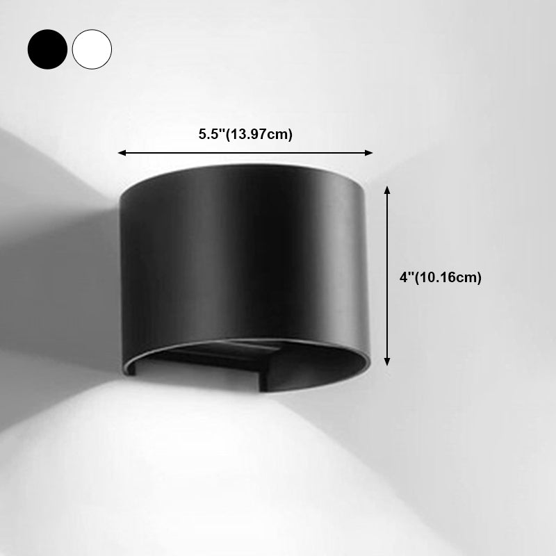 Geometry Shape Wall Lighting Modern Style Metal 2 Lights Sconce Lamp for Living Room