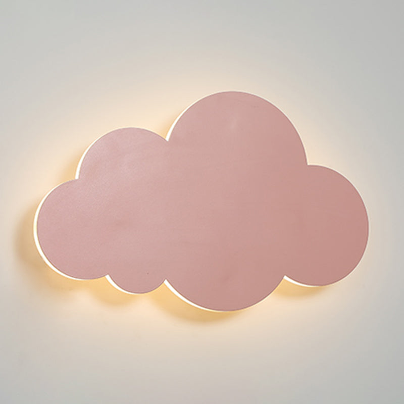 Modern Style Cloud Wall Mounted Lamps Metal 1 Light Wall Lamps