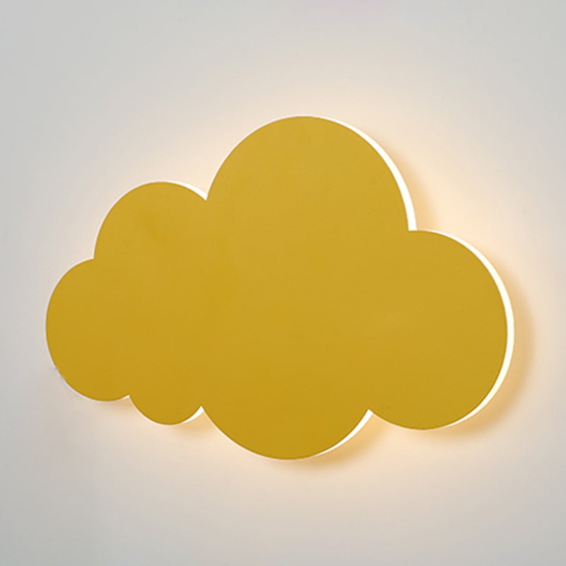 Modern Style Cloud Wall Mounted Lamps Metal 1 Light Wall Lamps