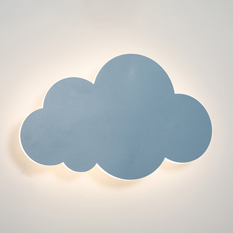 Modern Style Cloud Wall Mounted Lamps Metal 1 Light Wall Lamps