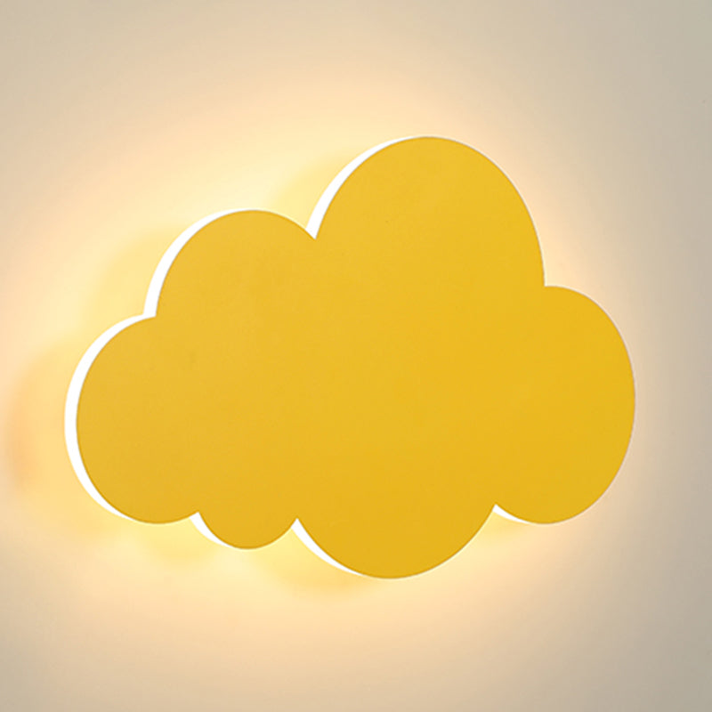 Modern Style Cloud Wall Mounted Lamps Metal 1 Light Wall Lamps