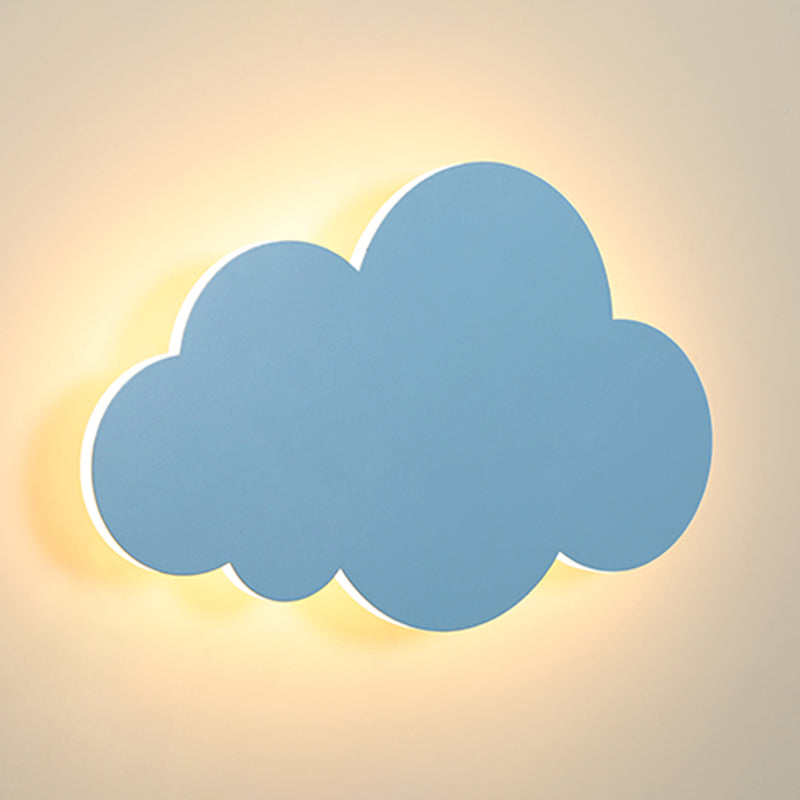 Modern Style Cloud Wall Mounted Lamps Metal 1 Light Wall Lamps