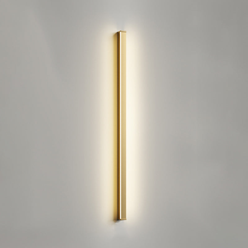 Metallic Linear Wall Light Fixture Modern Style Wall Light Sconce for Living Room