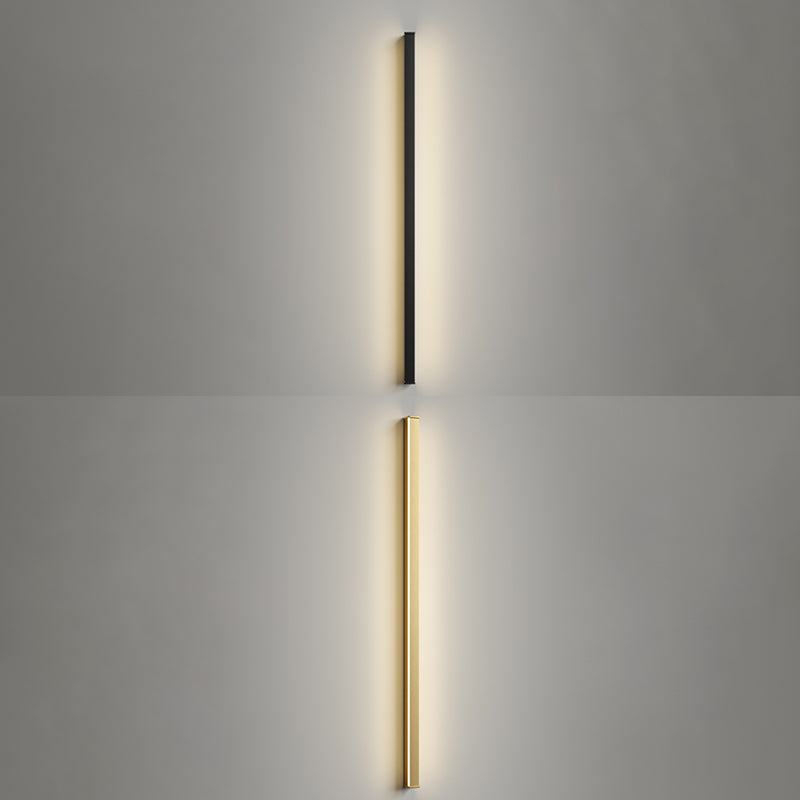 Metallic Linear Wall Light Fixture Modern Style Wall Light Sconce for Living Room