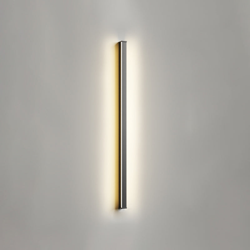 Metallic Linear Wall Light Fixture Modern Style Wall Light Sconce for Living Room