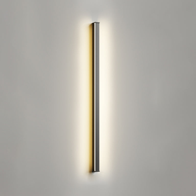 Metallic Linear Wall Light Fixture Modern Style Wall Light Sconce for Living Room