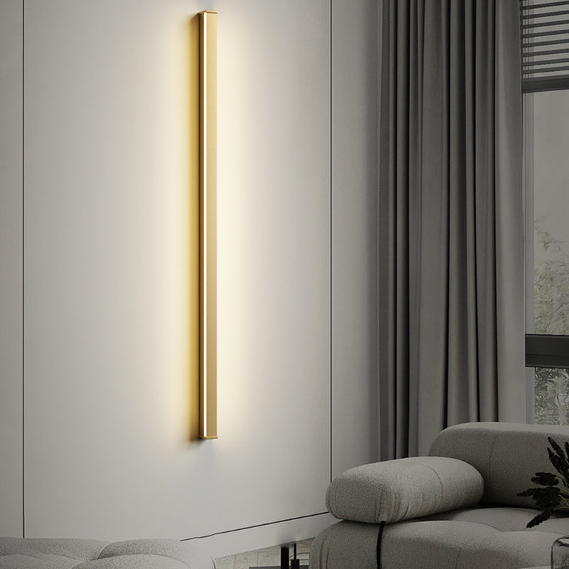 Metallic Linear Wall Light Fixture Modern Style Wall Light Sconce for Living Room