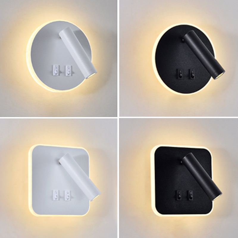 Metal Reading Wall Light Fixture Modern Style Wall Light Sconce for Bedroom